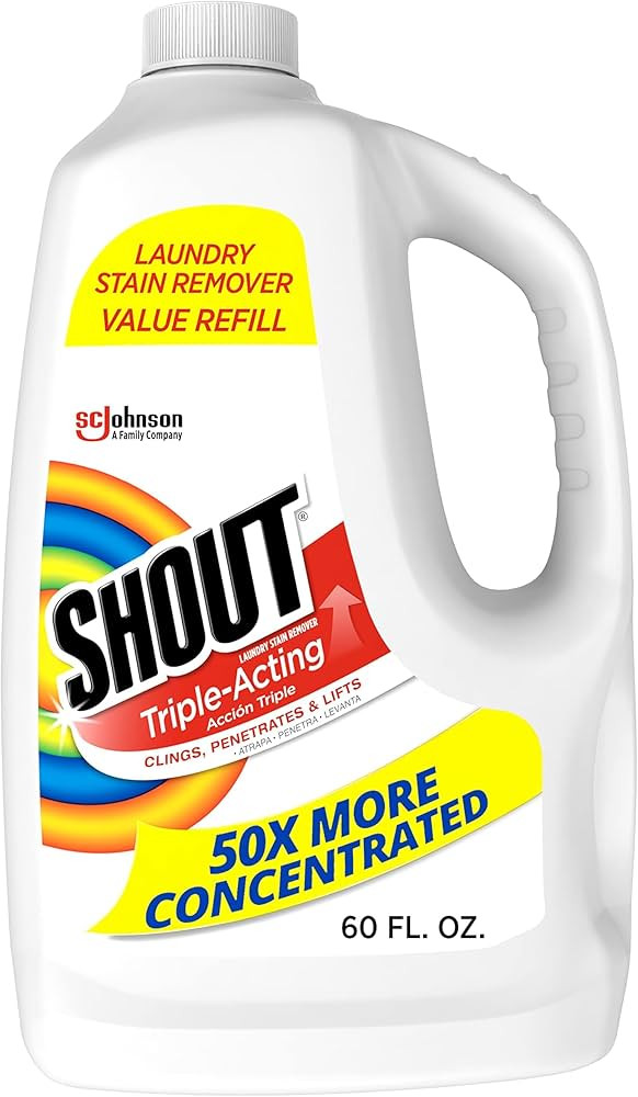 Shout Active Enzyme Laundry Stain Remover Spray for Clothes, Triple-Acting Formula Clings, Penetr... | Amazon (US)