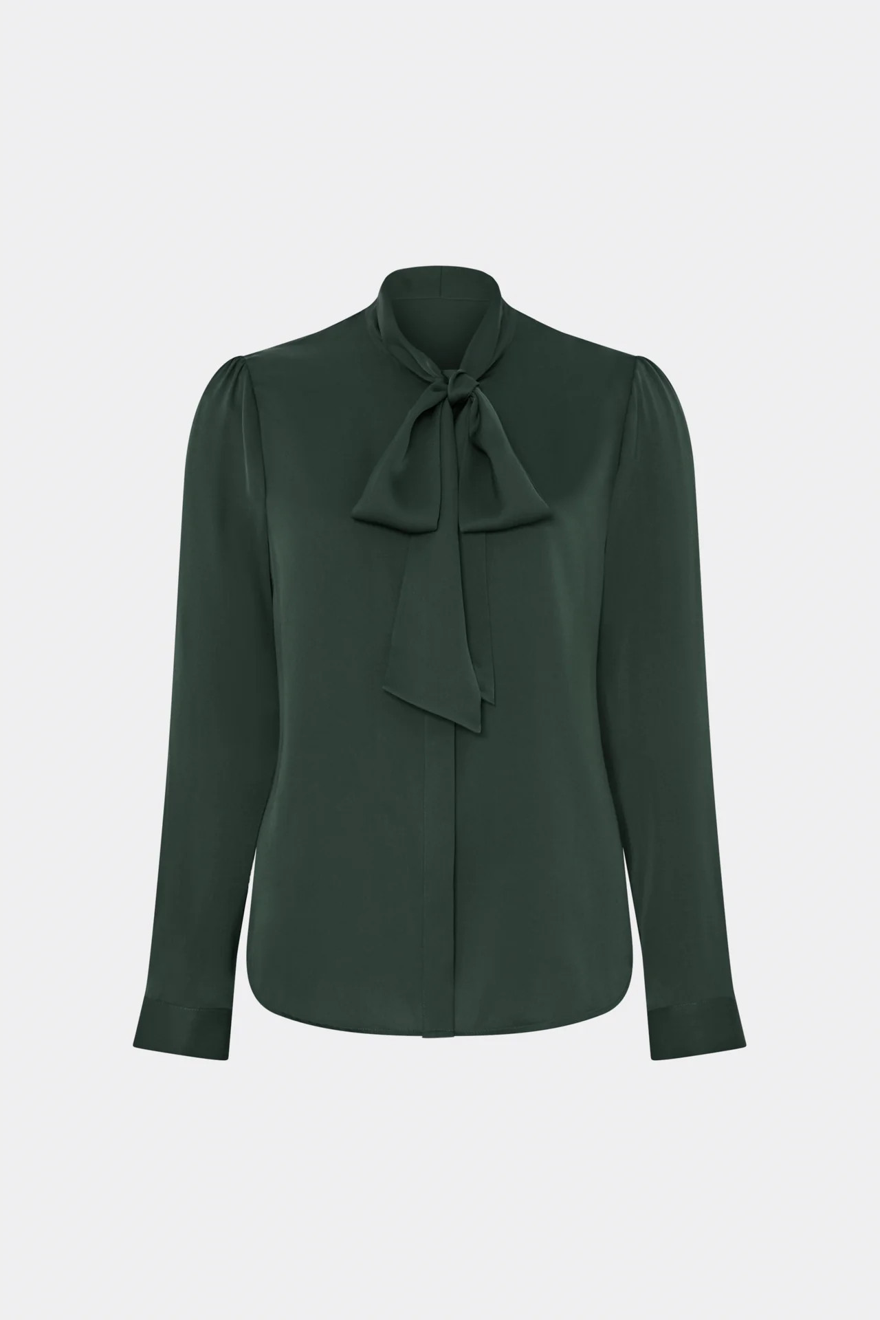 Tie Neck Silk Blouse | MILLY