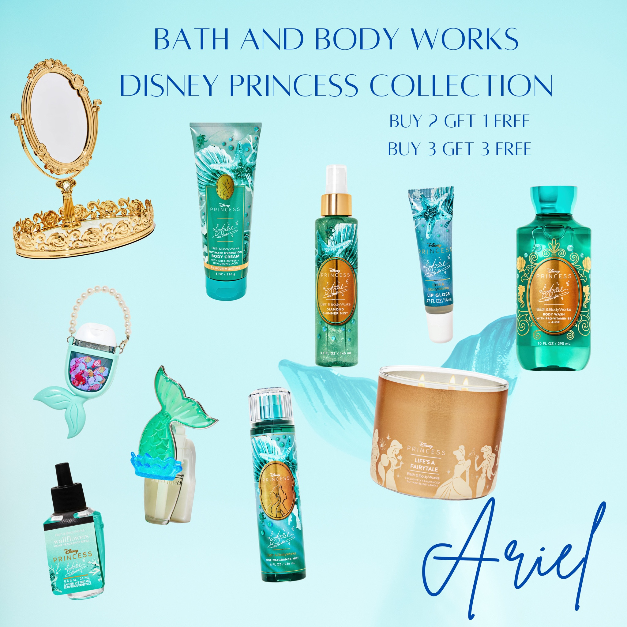 Disney Princess collection is now out on the bath and body works site! The Ariel scent sounds out of this world! 

#LTKStyleTip #LTKBeauty #LTKFindsUnder50