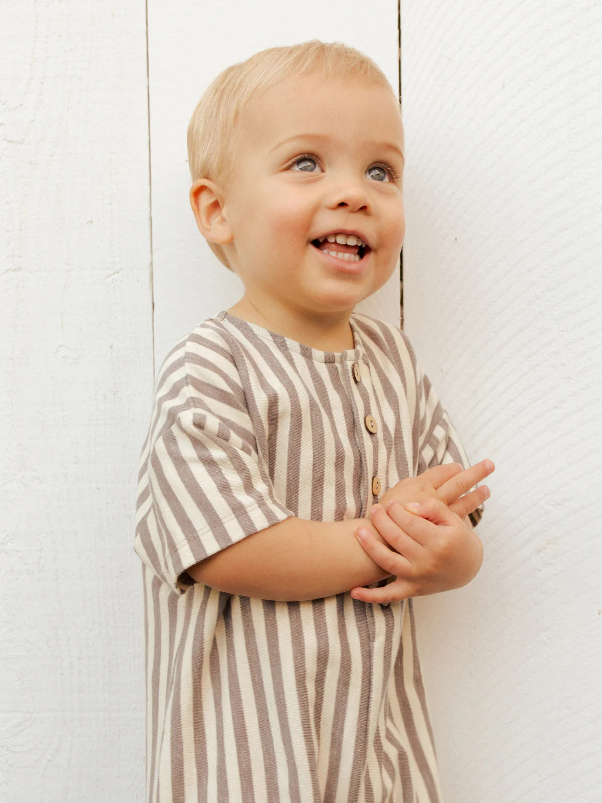 Rylee & Cru Hayes Jumpsuit, Charcoal Stripe | SpearmintLOVE