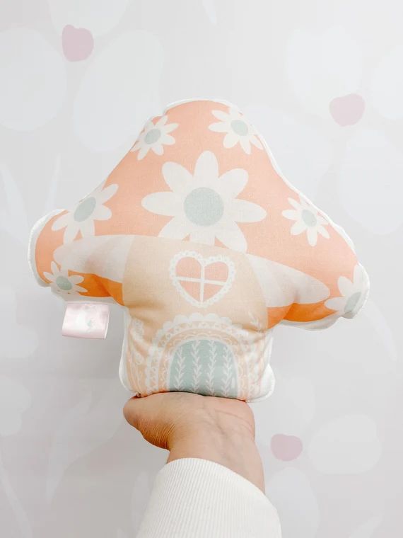 Toadstool House Pillow Daisy Mushroom Pillow Fairy House | Etsy | Etsy (US)