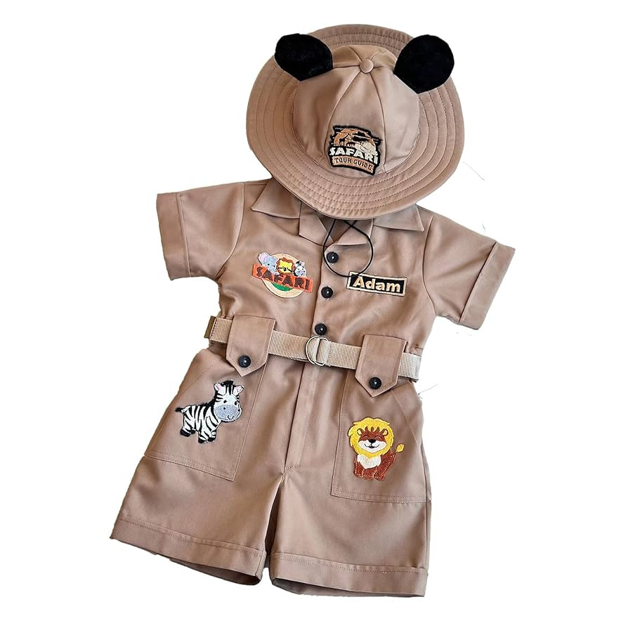 Personalized Handmade Safari Explorer Costume for Toddler - Zoo Keeper Costume for Kids - Hallowe... | Amazon (US)