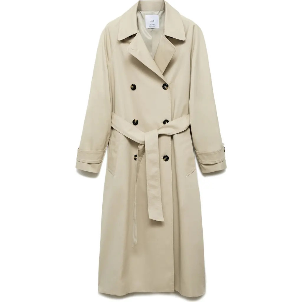 MANGO Angela Trench Coat in Beige at Nordstrom Rack, Size Medium | Nordstrom Rack