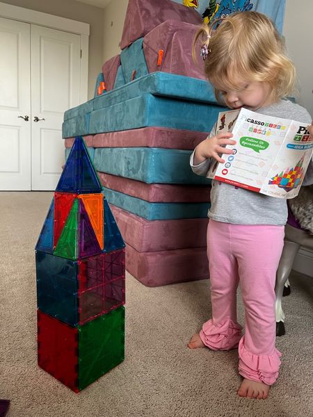 So much fun playing with magnetic tile!
Playroom, kids toys, kids gift ideas, magnetic tiles, preschoolers 

#LTKkids #LTKfamily #LTKGiftGuide