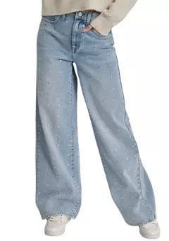 DKNY Jeans Women's Embellished Wide Leg Jeans | Belk