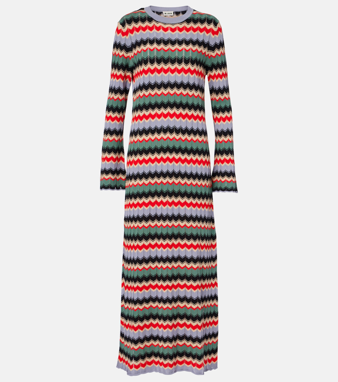 Miller chevron cotton midi dress | Mytheresa (US/CA)