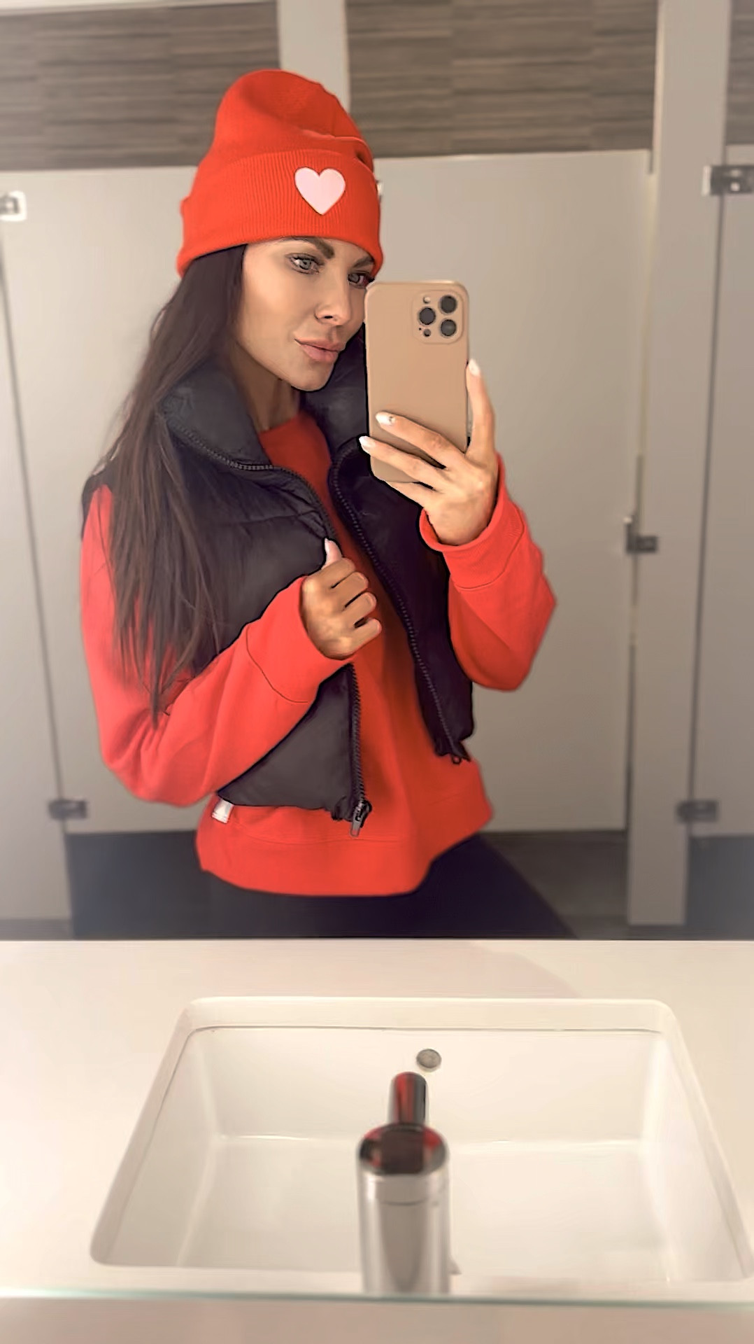 Loving these February vibes with this heart beanie and red Thumb hole sweatshirt - 

Fits true to size wearing size small both tops 

#ltkstyleunder50 #ltkstyletype #sharemytargetstyle #targetstyle #target #valentinesday #valentinesoutfit #heart #heartbeanie #februarystyle #casualoutfit #heart #puffervest #winterstyle #swestshirt #amazonmusthave #amazonstyle 

#LTKWatchNow #LTKSaleAlert #LTKMostLoved