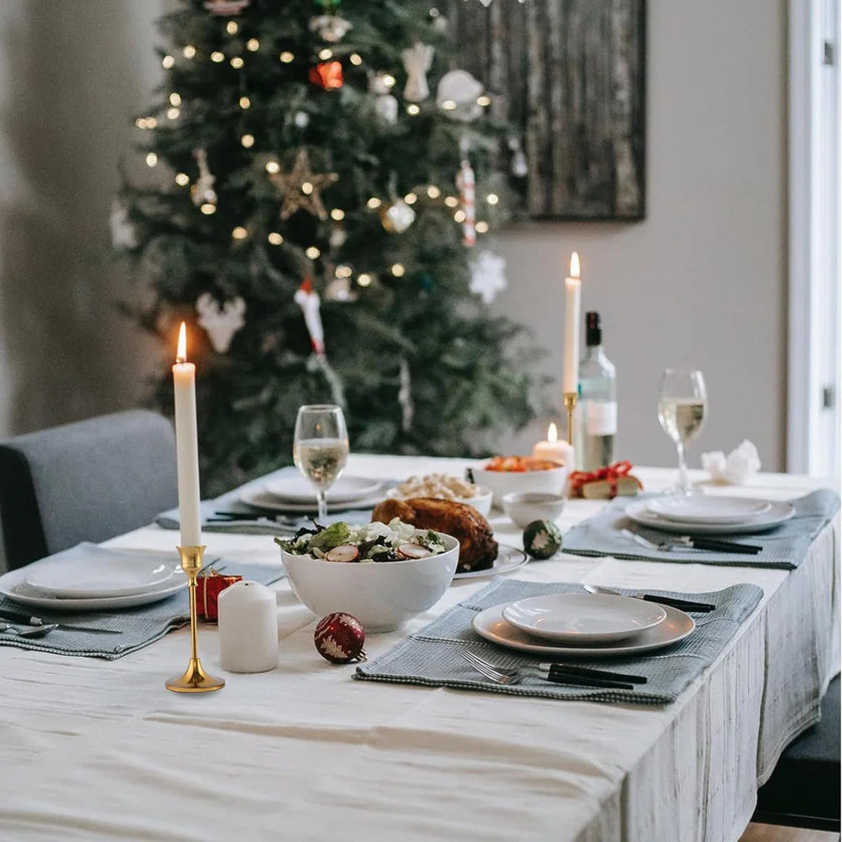 Candlestick, Taper Candlestick, Gold Brass Vintage Candlestick, Candlestick, Candle Holder, Firep... | Wayfair North America