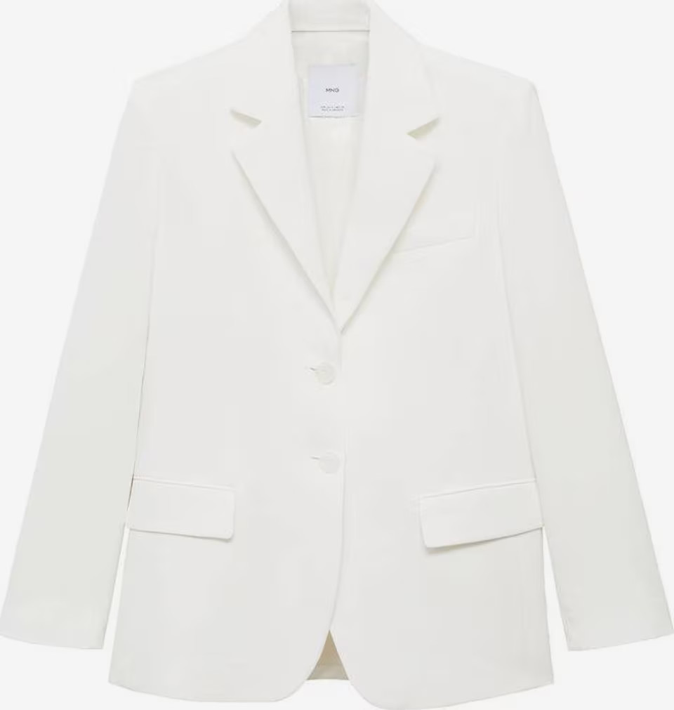 MANGO Blazer 'Ramen' in Weiß | ABOUT YOU (DE)