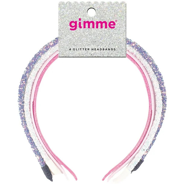 Gimme Glitter Headbands, Assorted Colors, 4ct - Walmart.com | Walmart (US)