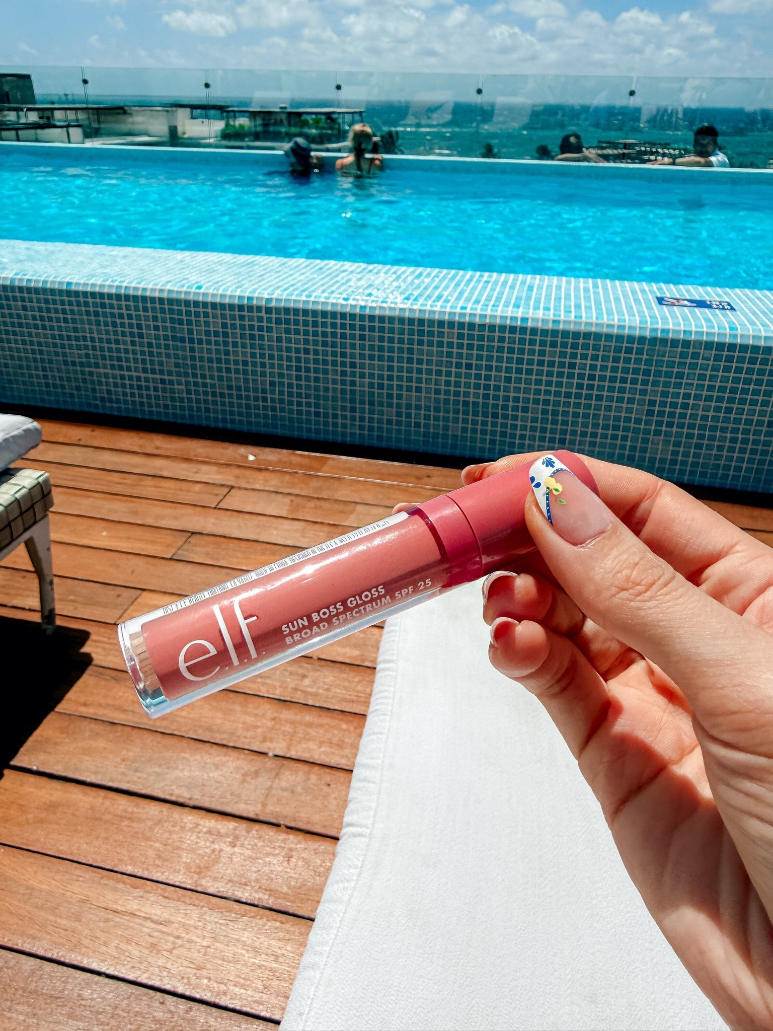 SPF lipgloss 
Summer makeup 
Affordable makeup 
Travel favorites 
Pool bag 
Beach bag

#LTKSwim #LTKBeauty #LTKTravel