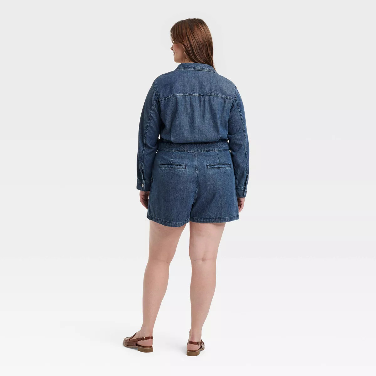 Women's Long Sleeve Denim Romper - Universal Thread™ | Target