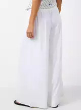 Buy White Linen Wide Leg Trousers 6 | Co-ords | Tu | Tu Clothing