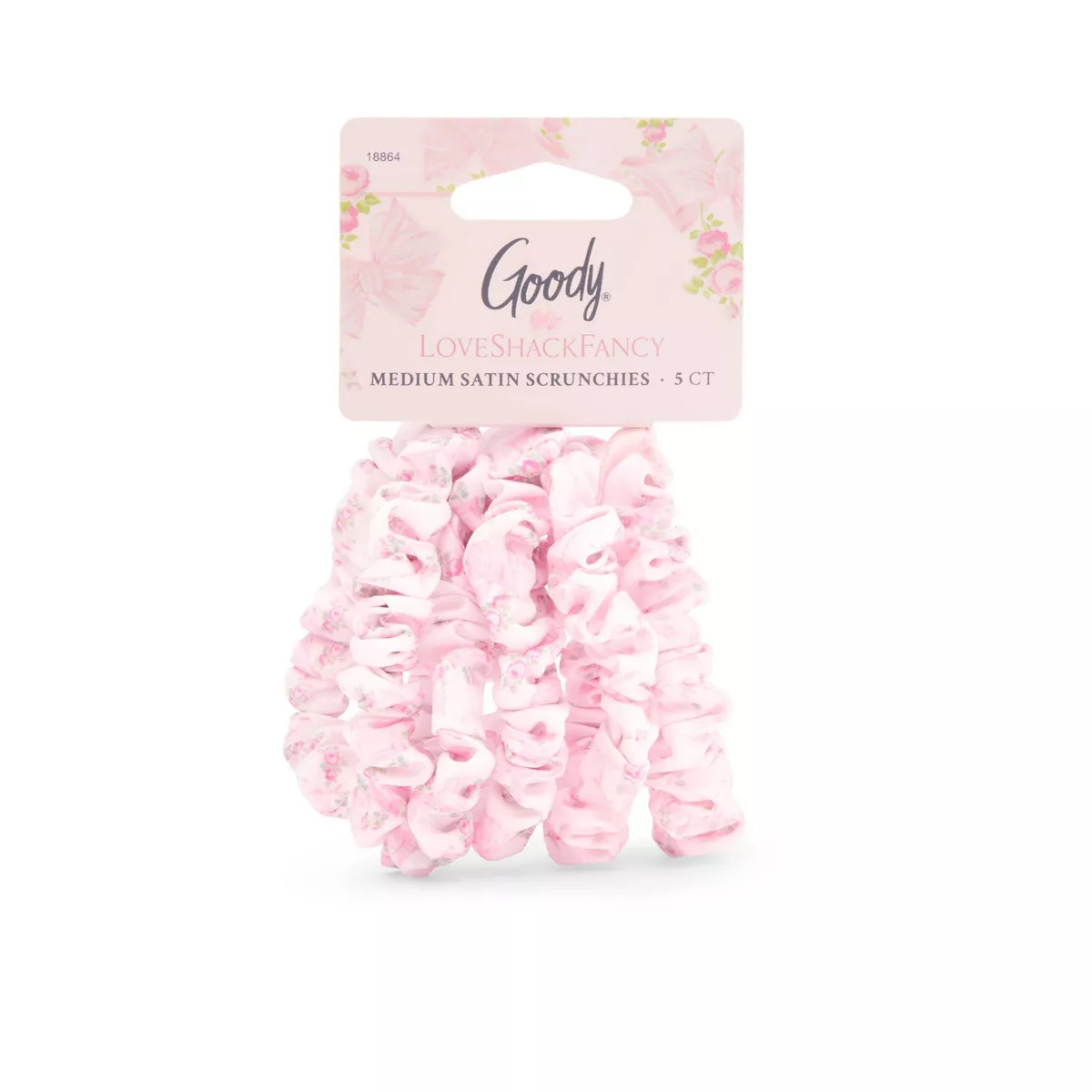 Goody x LoveShackFancy Skinny Satin Scrunchies - Rosa Beaux - 5ct | Target