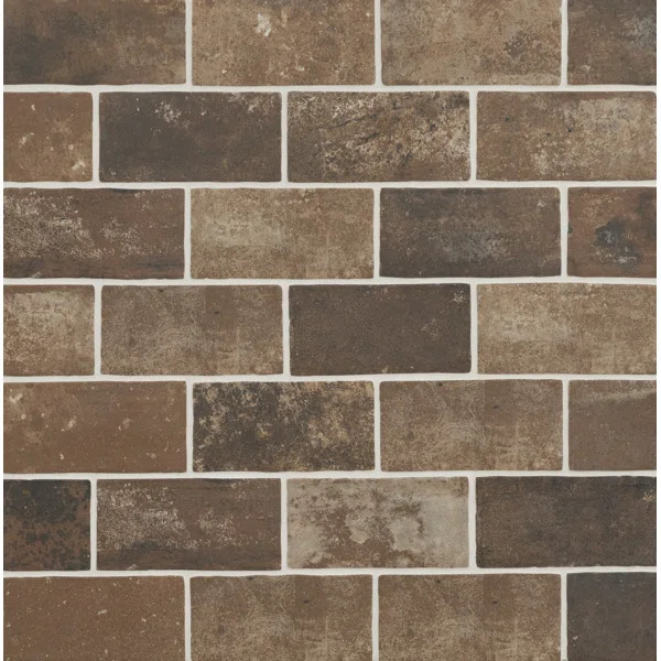 Capella Brick Look 5" x 10" Matte Porcelain Floor and Wall Tile | Wayfair North America