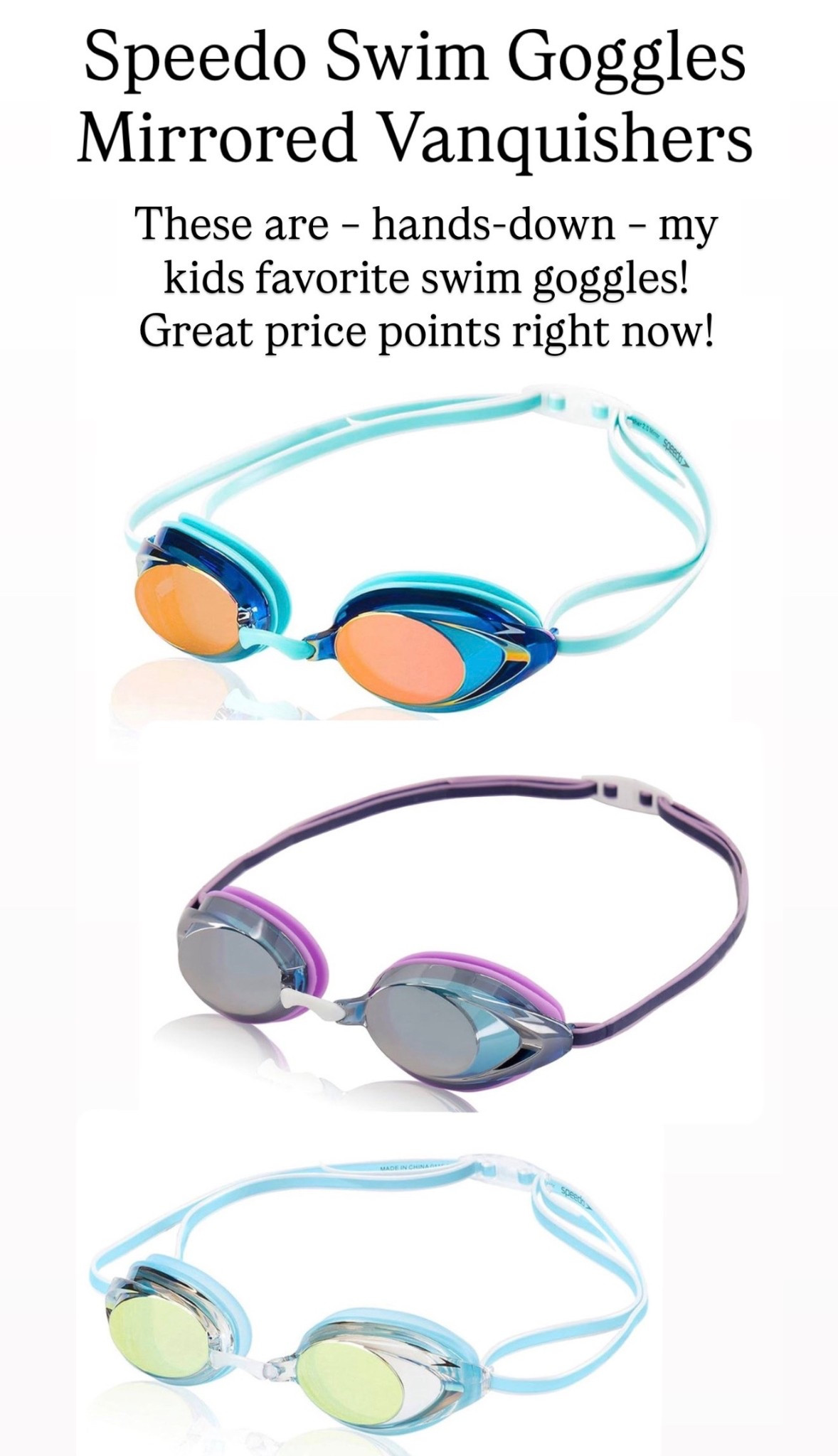 Speedo googles for kids 🩷

#LTKKids