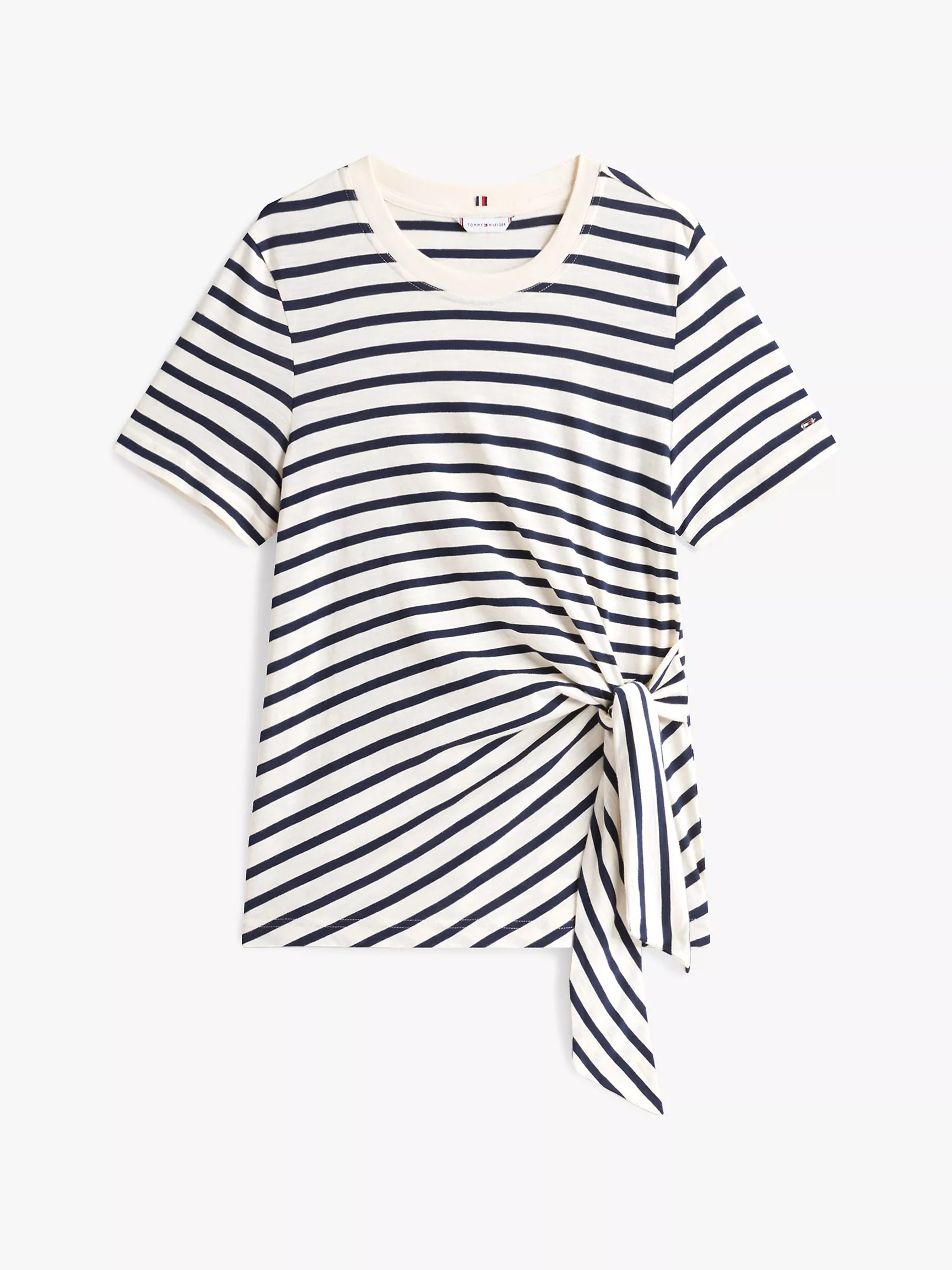 Side-Tie Crewneck T-Shirt | Tommy Hilfiger | Tommy Hilfiger (US)