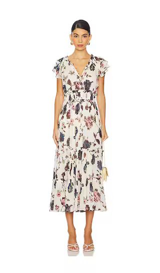 Delaney Midi Dress in Jardin Print | Revolve Clothing (Global)