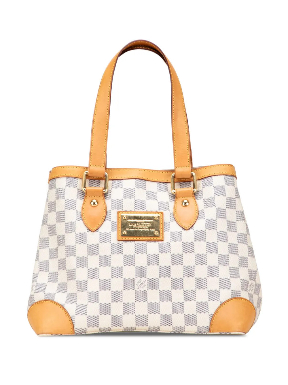 Louis Vuitton Pre-Owned 2009 Damier Azur Hampstead PM tote bag - White | Farfetch Global