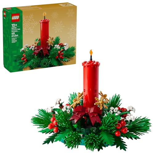 LEGO Christmas Table Decoration Building Toy for Kids - Brick-Built Holiday Centerpiece & Festive Room Decor - Christmas Craft for Girls & Boys, Ages 12+ - Gift Idea for Families - 40743 | Amazon (US)
