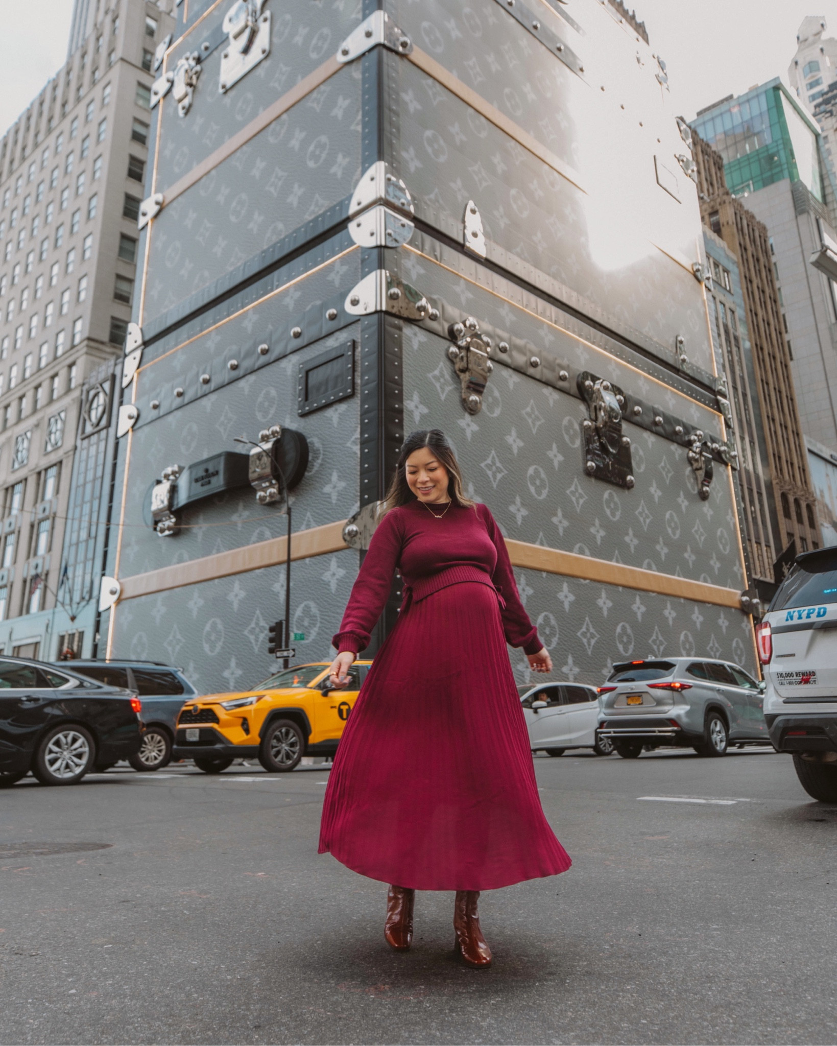 2 piece maternity and nursing dress with knit sweater. 30% off with code XMAS30

#LTKBump #LTKSaleAlert