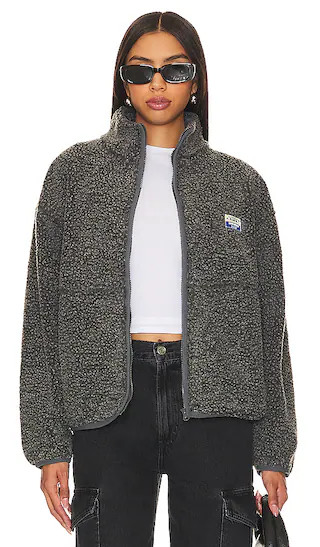 Hoktown Sherpa Jacket in Anthracite Chine | Revolve Clothing (Global)