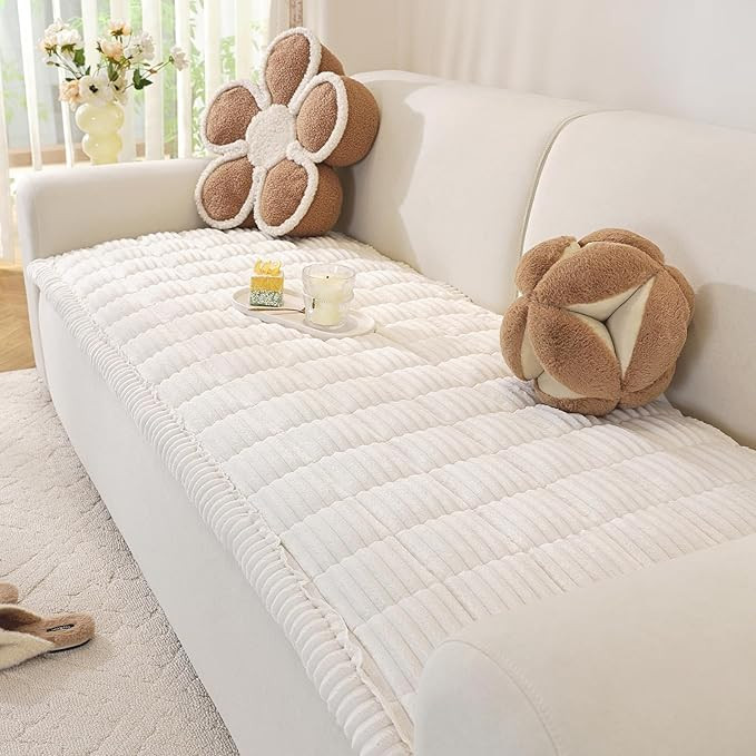 OstepDecor Couch Cover for Dogs Washable, Pet Couch Covers for Sofa, Soft Fuzzy Sofa Cover, Thick... | Amazon (US)