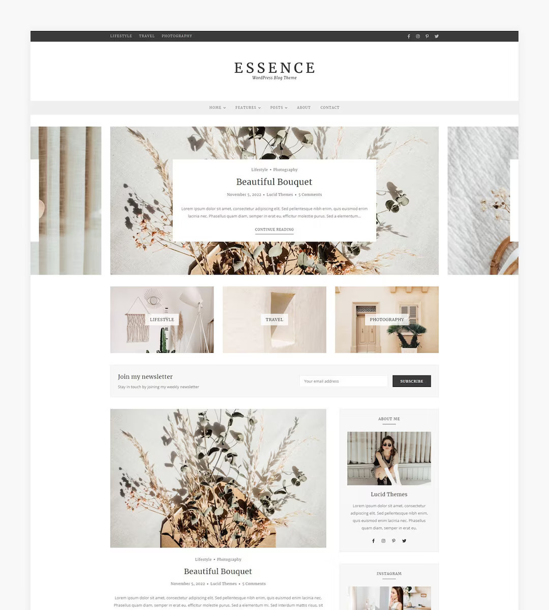 Essence Wordpress Blog Theme - Etsy | Etsy (US)