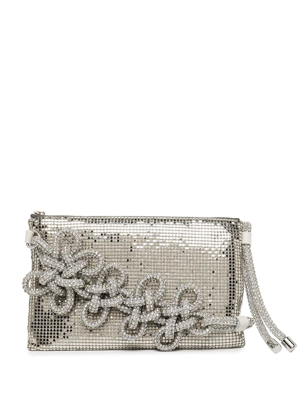 Kara Silver Knot Crossbody Bag - Farfetch | Farfetch Global