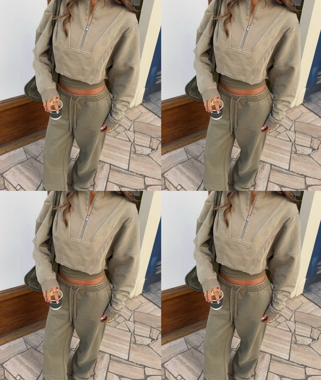 Khaki green loungewear set 🍂

#LTKeurope #LTKfitness #LTKwinter