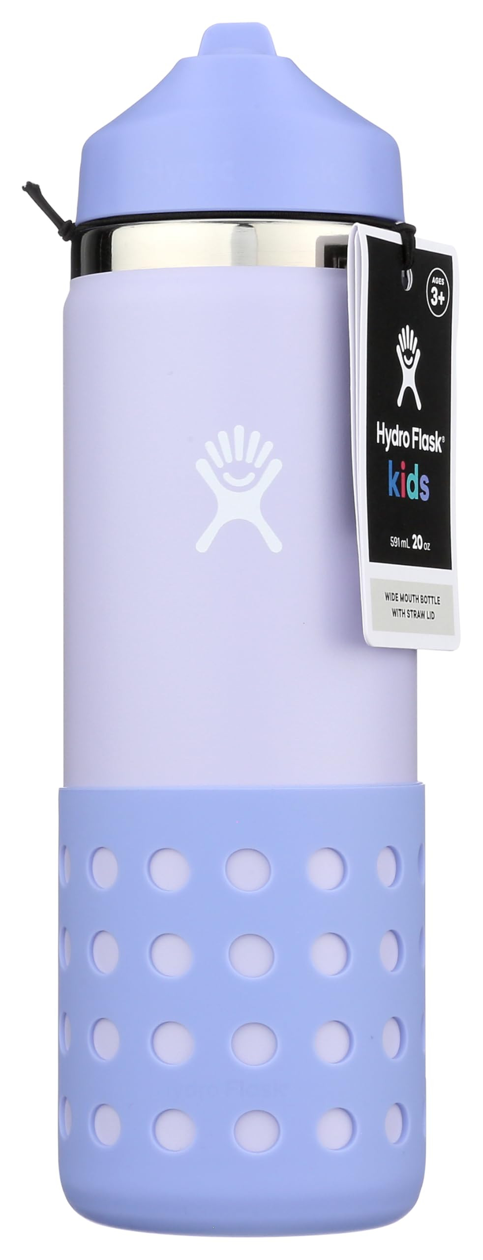 HYDRO FLASK Kids Water Bottle Jr. Stainless Steel Insulated With Straw Cap for Water, Milk, Juice... | Amazon (US)