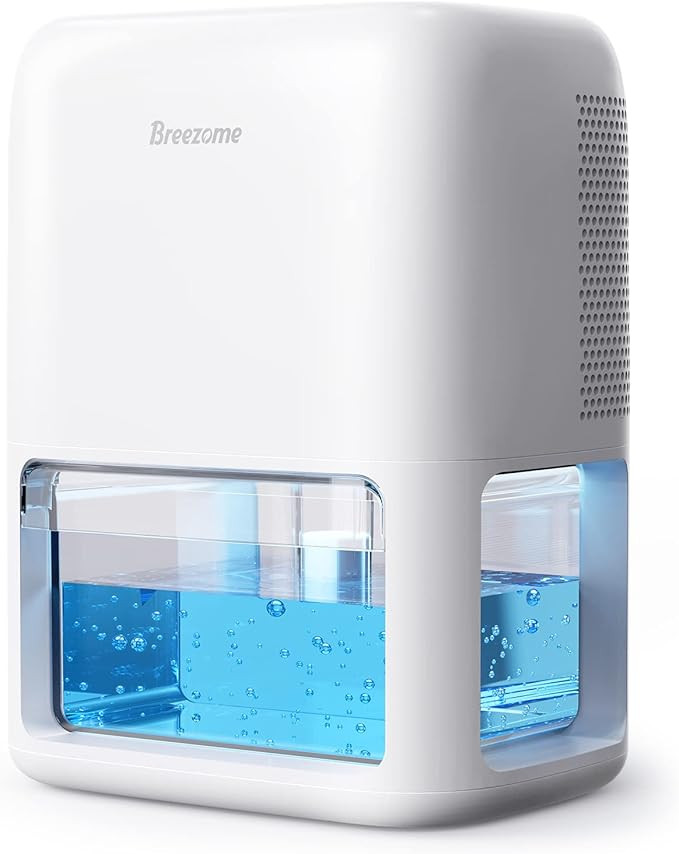 BREEZOME 60 OZ Dehumidifiers for Home, Dual-Semiconductor Quiet Dehumidifier with Timer Sleep Mod... | Amazon (US)
