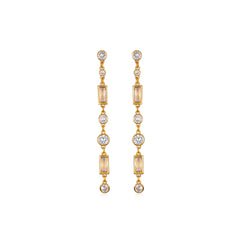 Stardust Gem Drop Earrings | Sequin