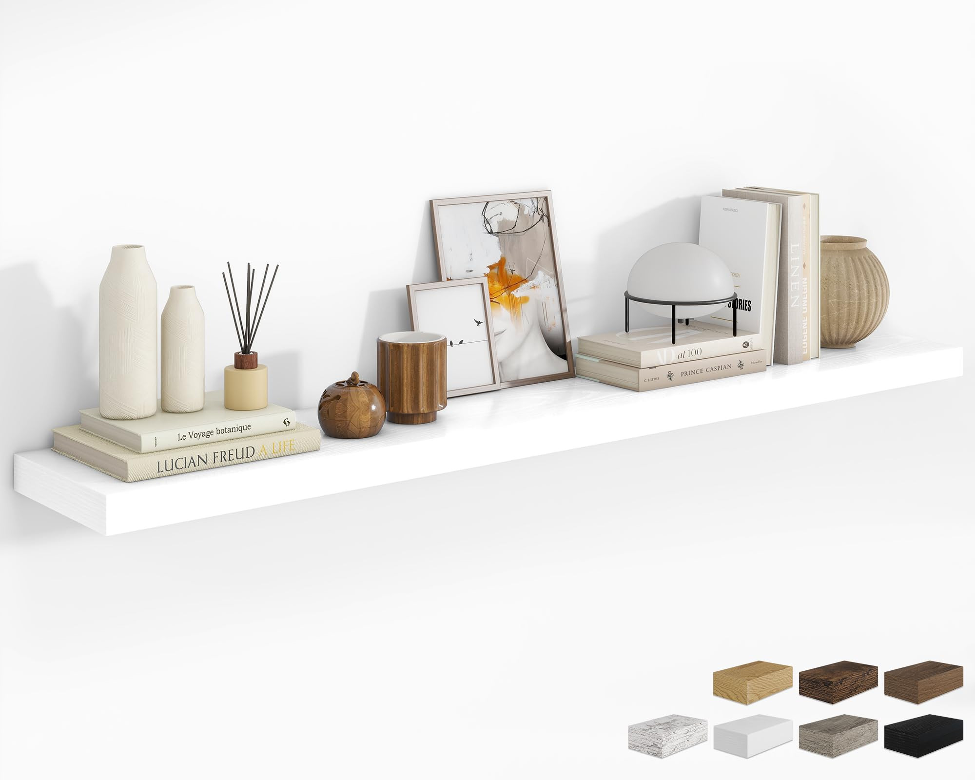 RICHFOCUS 72Inch Floating Shelves for Wall 1 Pack Shelves for Bedroom|Kitchen|Bathroom Wall Mount... | Amazon (US)