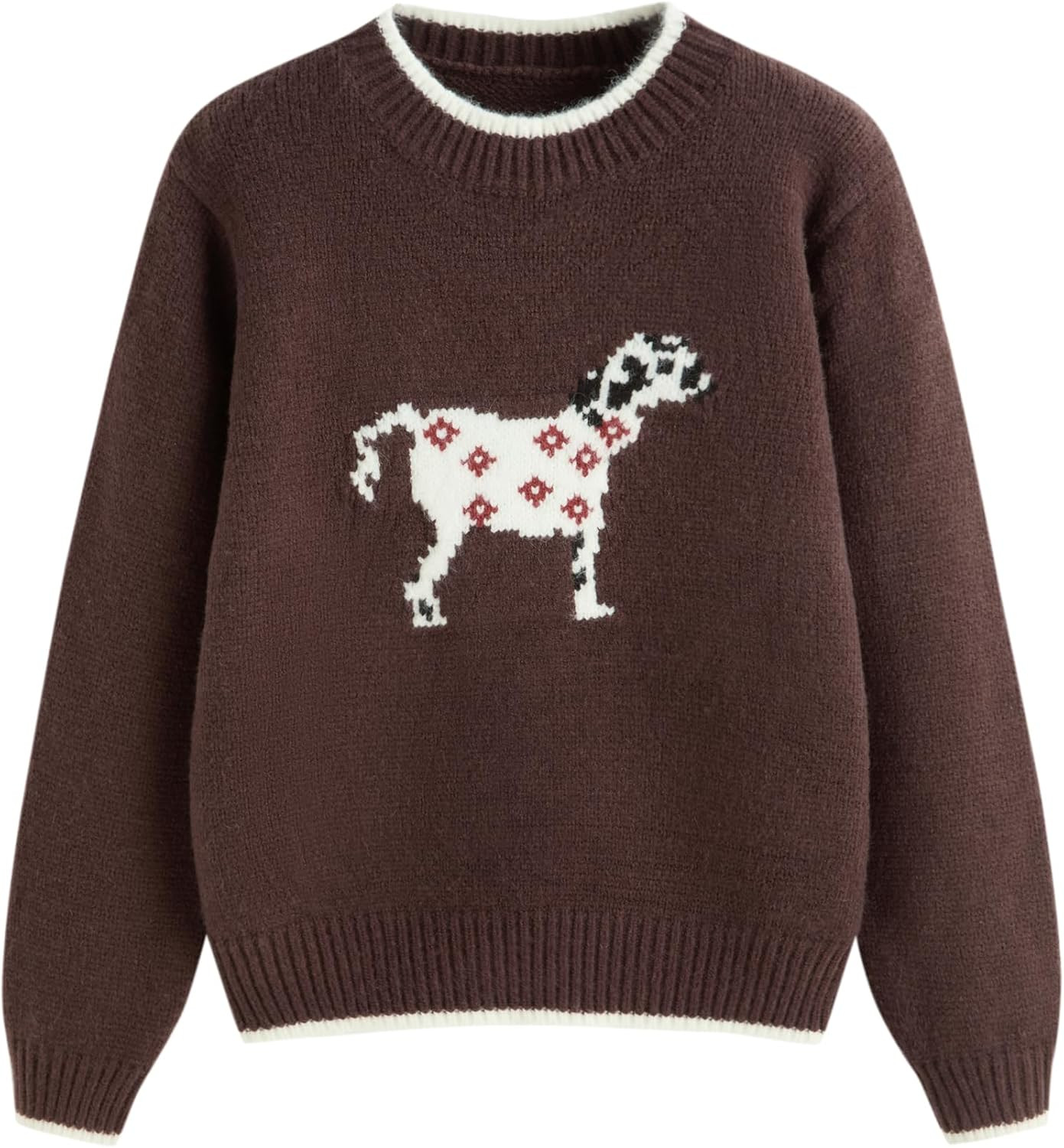 CIDER Women's Fall Sweaters Long Sleeve Bear Graphic Cute Sweaters | Amazon (US)