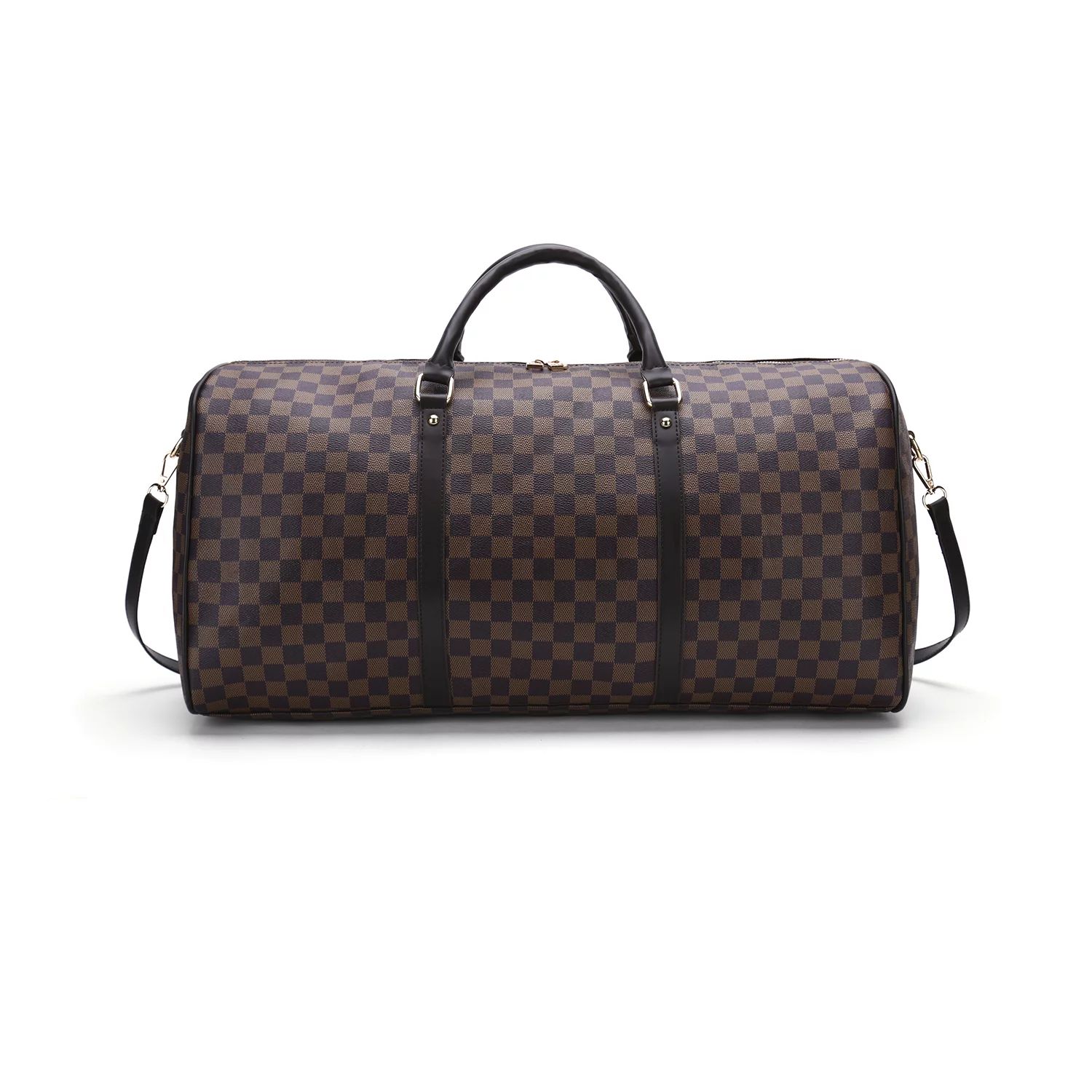 TWENTY FOUR 21"Travel Duffel Bag Checkered Bag Weekend Overnight Luggage Shoulder Bag For Men Wom... | Walmart (US)