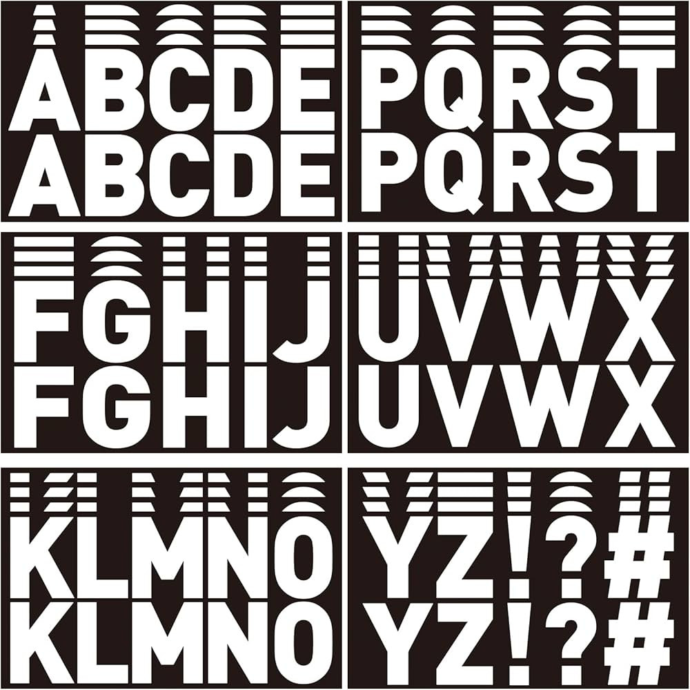 232 Pcs 24 Sheets Large Letter Stickers 2.5 Inch Alphabet Letter Stickers Self Adhesive Letters S... | Amazon (US)