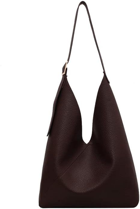 Leather Purses for Women Hobo Tote Handbags Vegan Bags Cute Casual High Capacity CommuterLadies S... | Amazon (US)