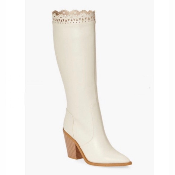 NEW White tall cowboy boots size 6.5 | Poshmark