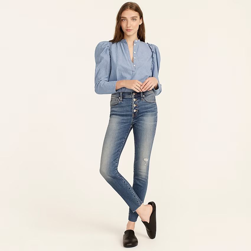 9" high-rise toothpick jean in Hartley wash | J.Crew US