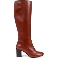 Jones Bootmaker Women's Leather Narrow Fit Knee High Boots - 6 - Tan, Tan,Black | Marks & Spencer (UK)