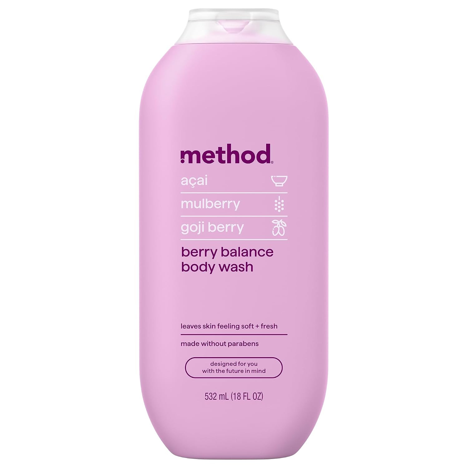 Method Body Wash, Berry Balance, Paraben and Phthalate Free, 18 oz (Pack of 1) | Amazon (US)