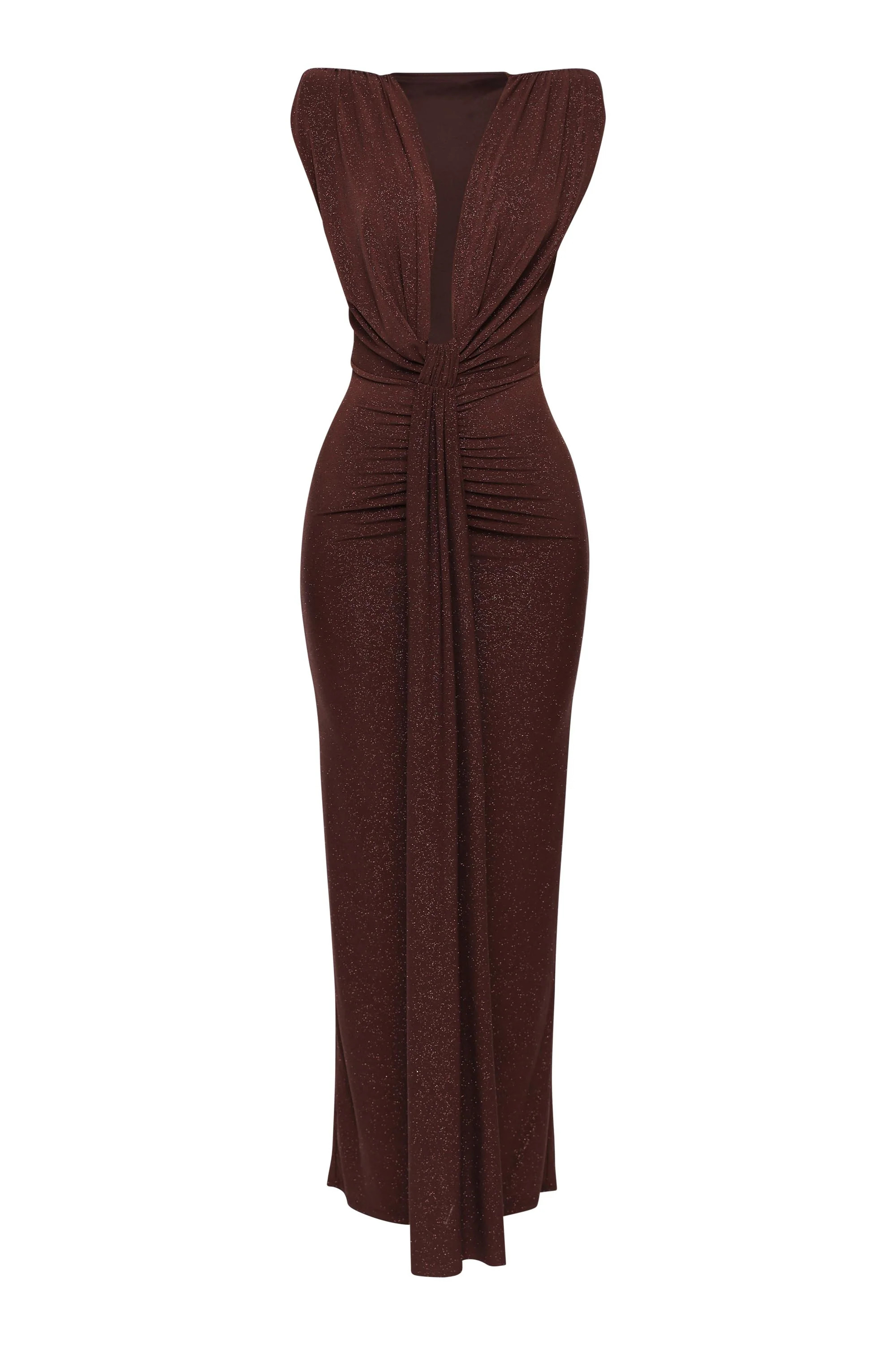Drama Rush Drape Down Maxi Dress | Bogomore