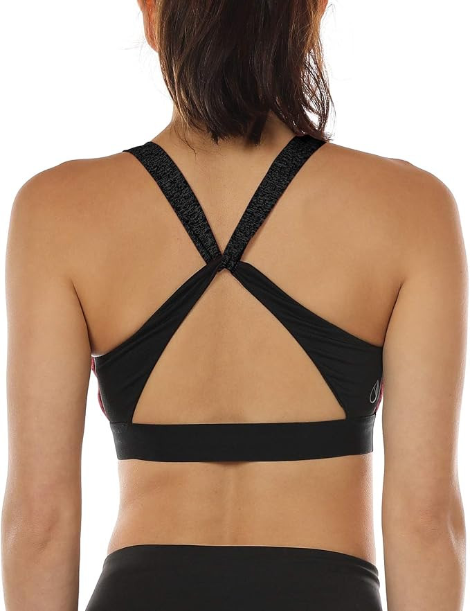 icyzone Workout Sports Bras for Women - Women's Running Yoga Bra, Activewear Top, Athletic Fitnes... | Amazon (US)