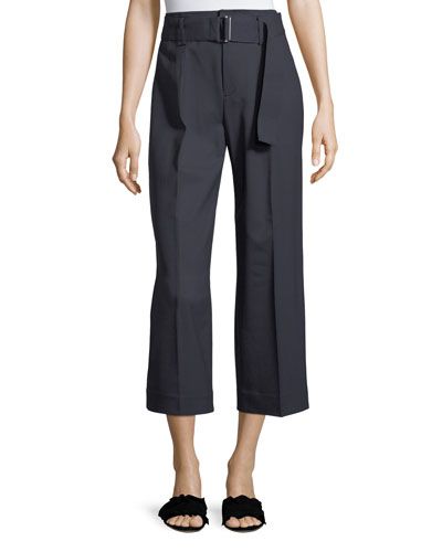 Christobelle Cropped Stretch-Wool Pants | Neiman Marcus