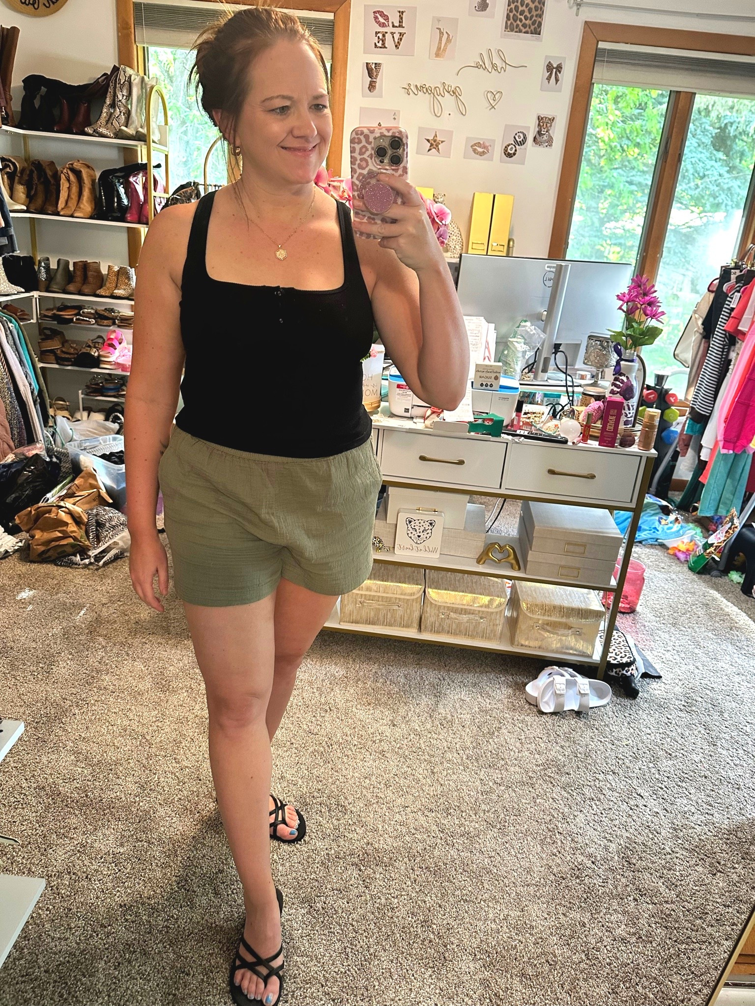 Easy and comfy outfit of the day.
Built in bra tank and gauze shorts.
My ootd

#LTKootd #LTKSeasonal #LTKmomlife