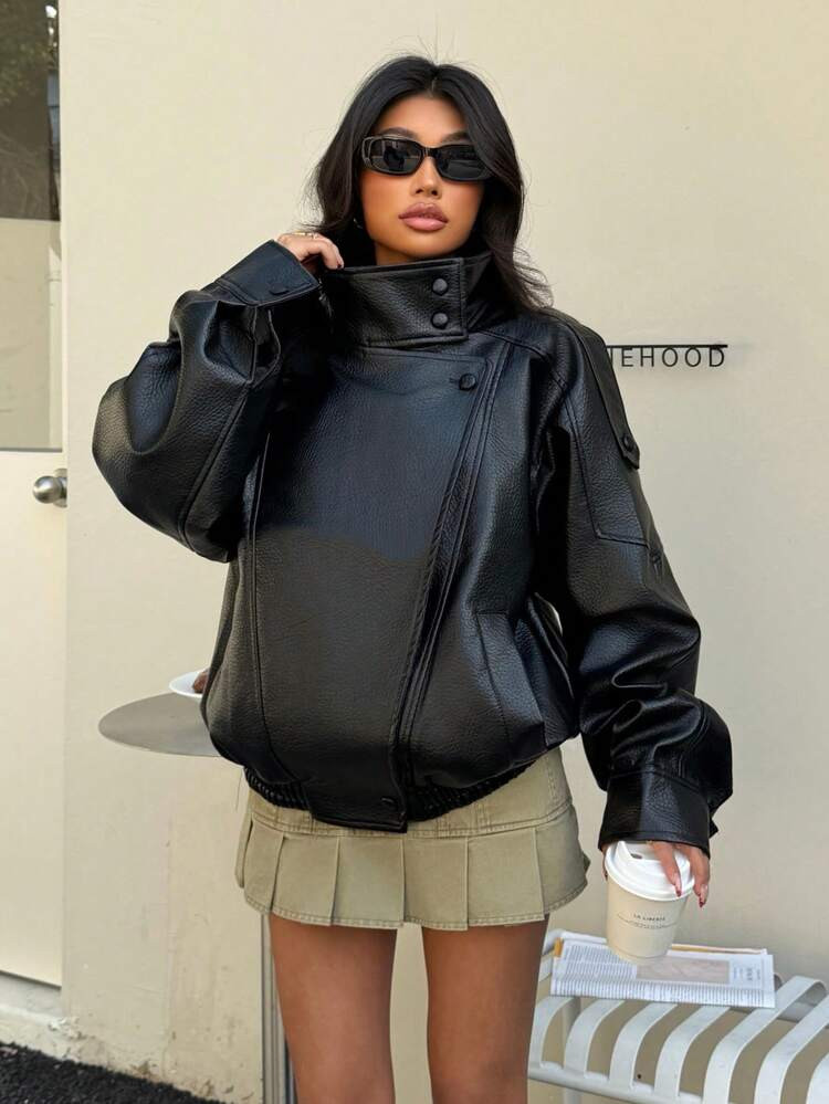 Leather Jacket  | SHEIN