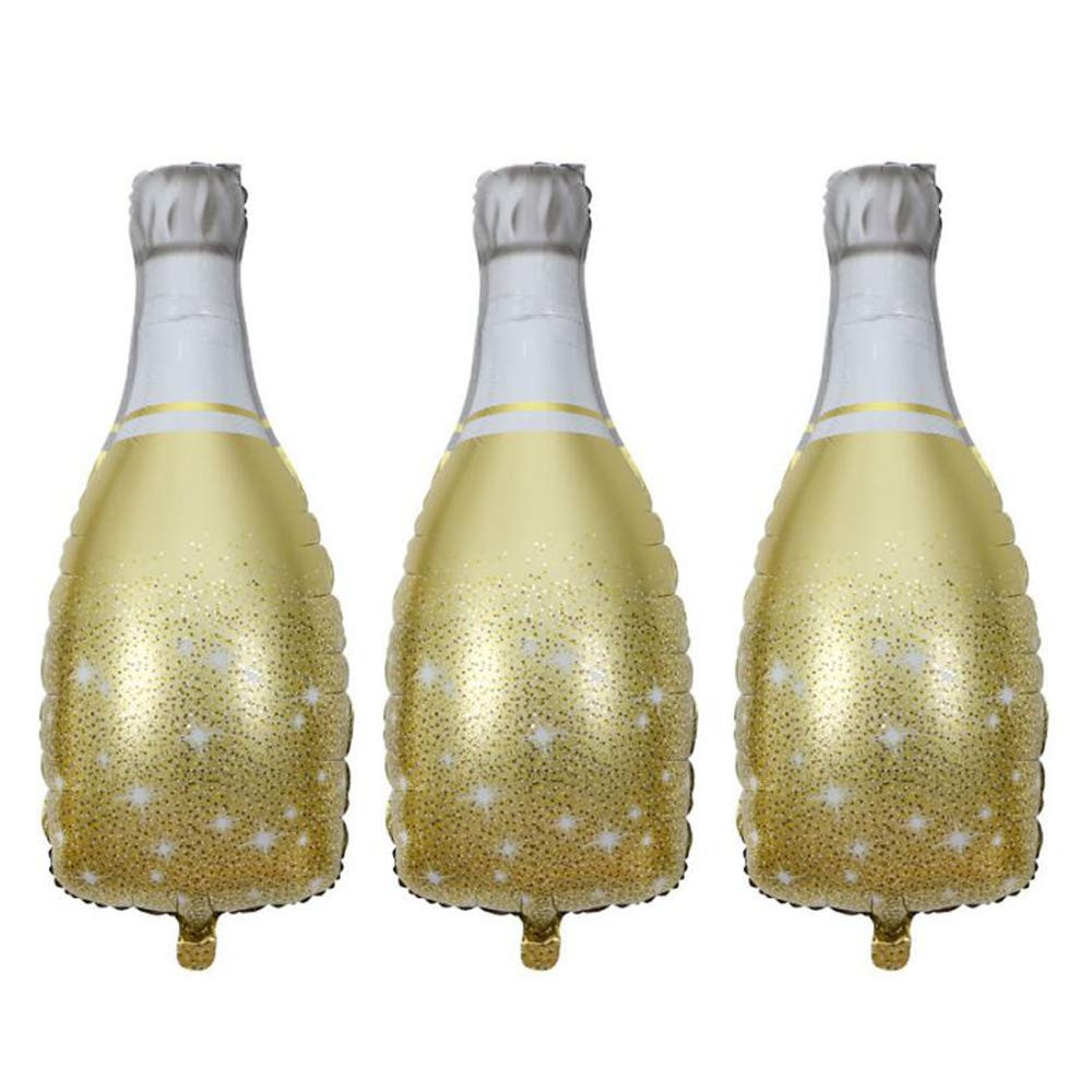 Champagne Bottle Mylar Foil Balloons Birthday Engagement Bachelorette Party Bridal Shower Wedding... | Amazon (US)