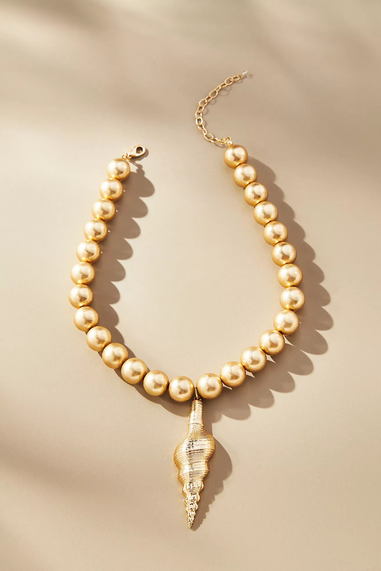 Shell Pendant Beaded Necklace | Anthropologie (US)