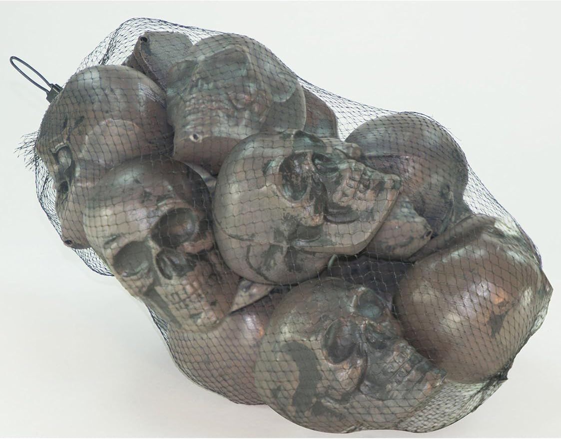 Forum Novelties Bag of Small Skull Heads - 12pcs Prop Decoration | Amazon (US)